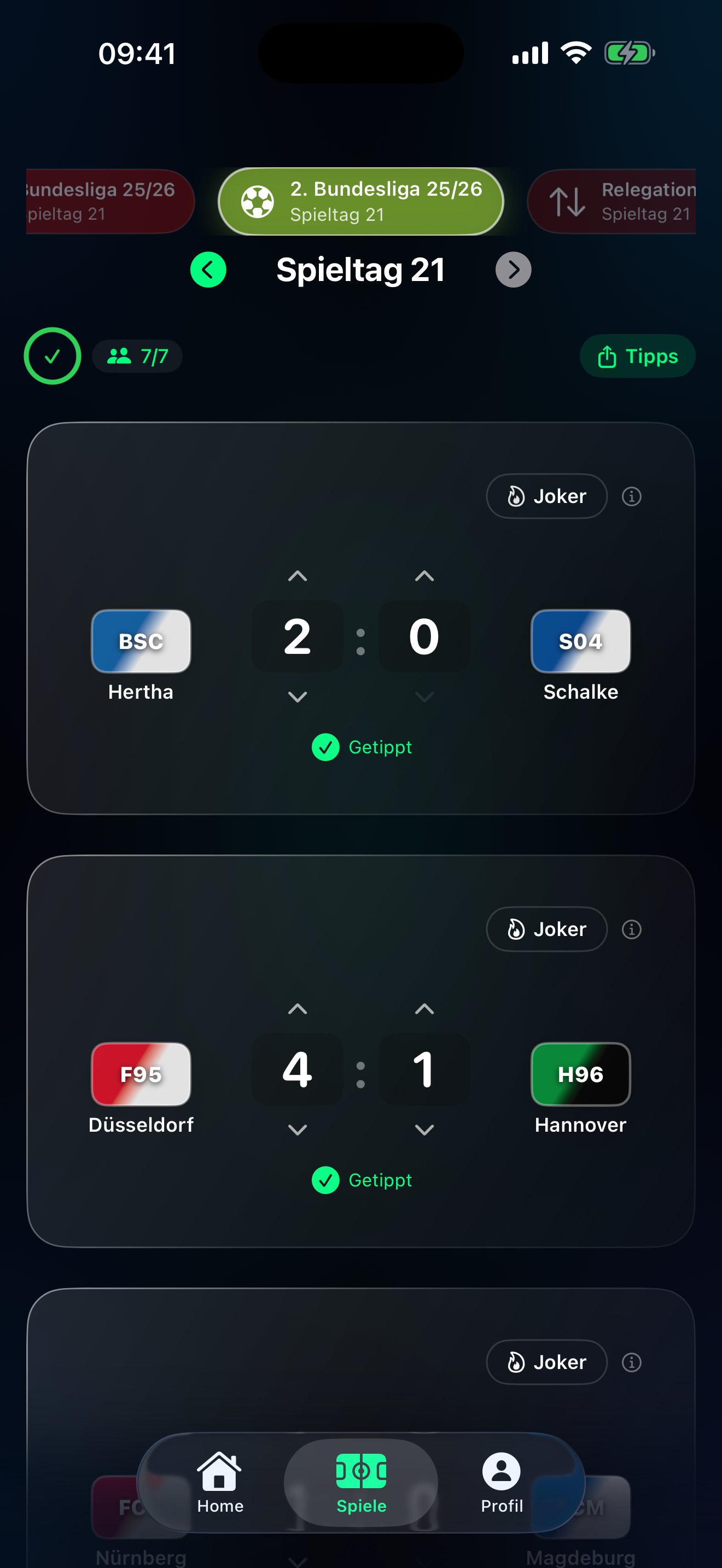 Tippr 2. Bundesliga Tippgruppe