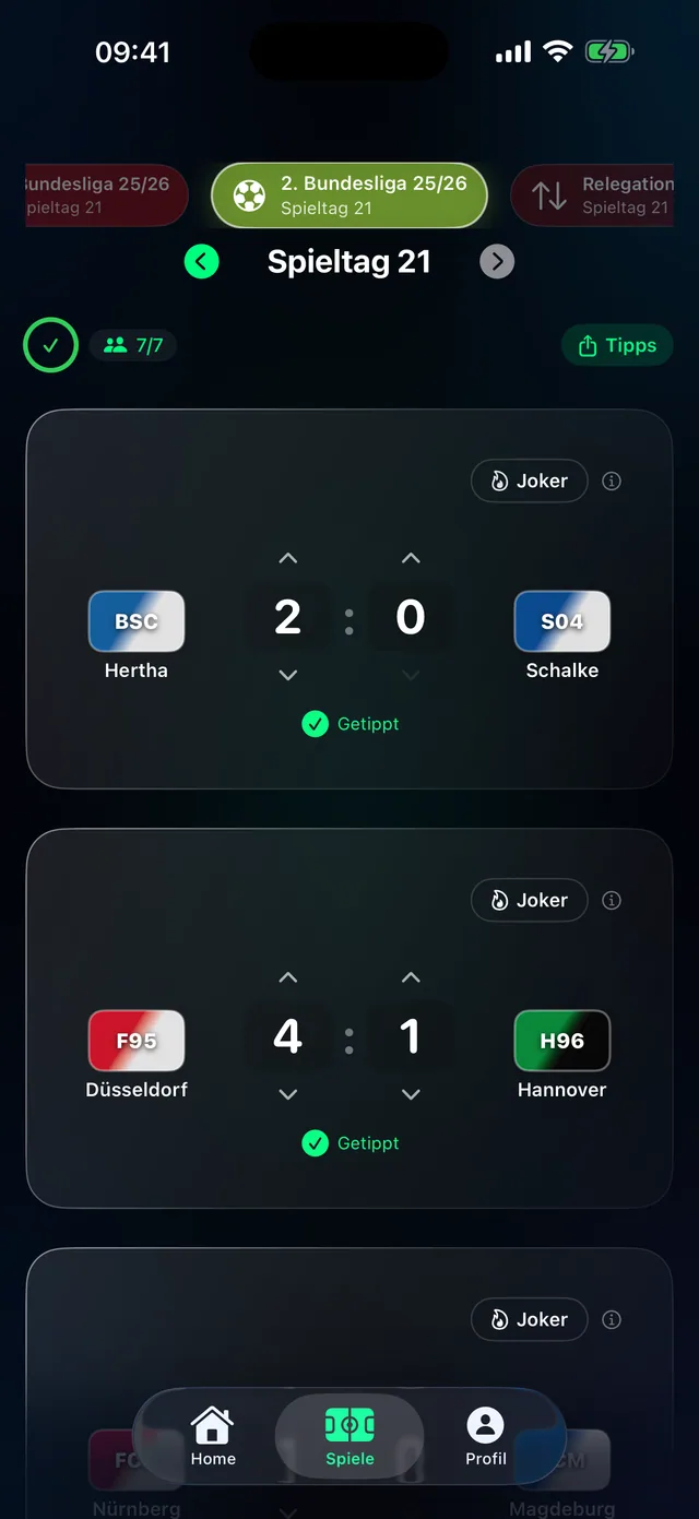 Tippr 2. Bundesliga Tippgruppe