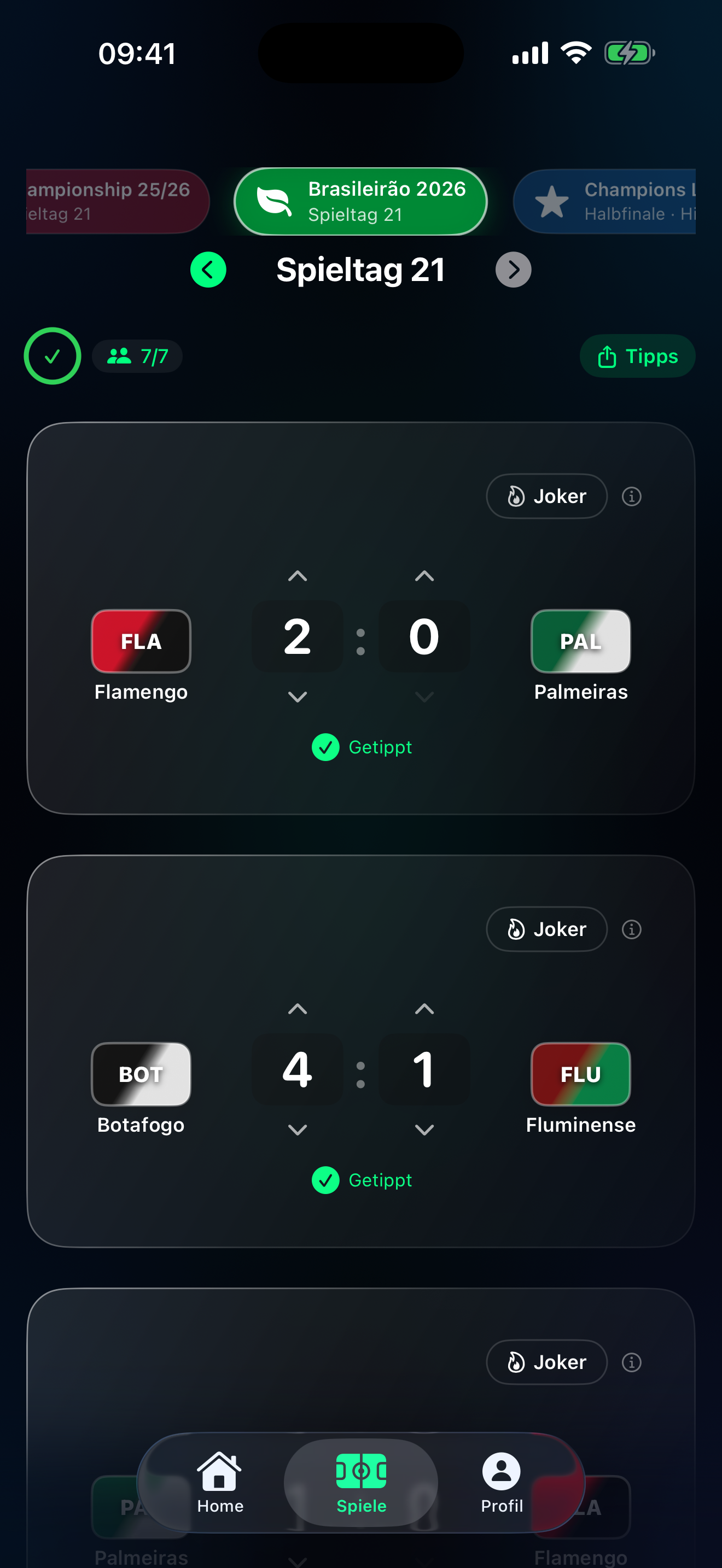 Tippr Brasileirão Tippgruppe