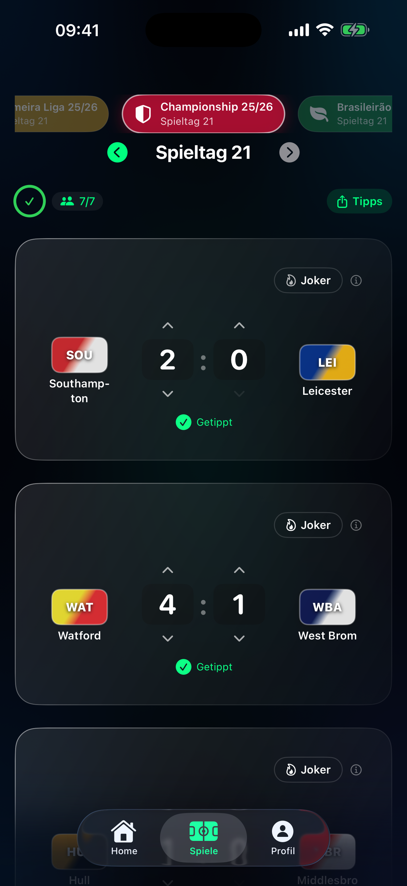 Tippr EFL Championship Tippgruppe