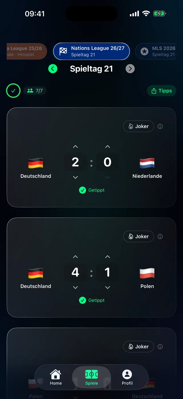 Tippr UEFA Nations League Tippgruppe