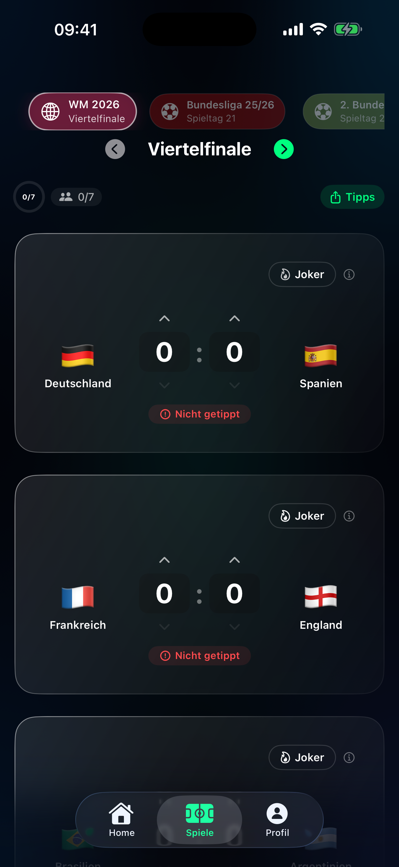 Tippr Tippspiel-App – Spieltag wartet
