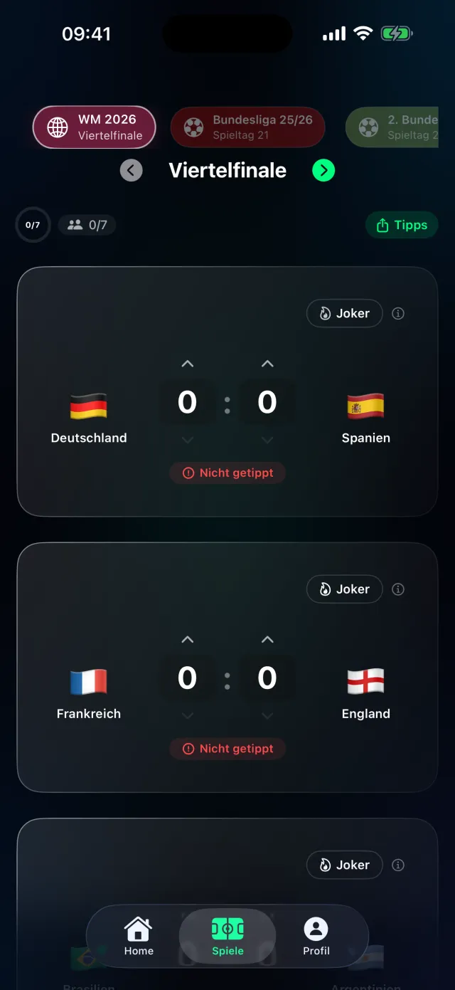 Tippr World Cup 2026 predictions – match preview in the iOS app