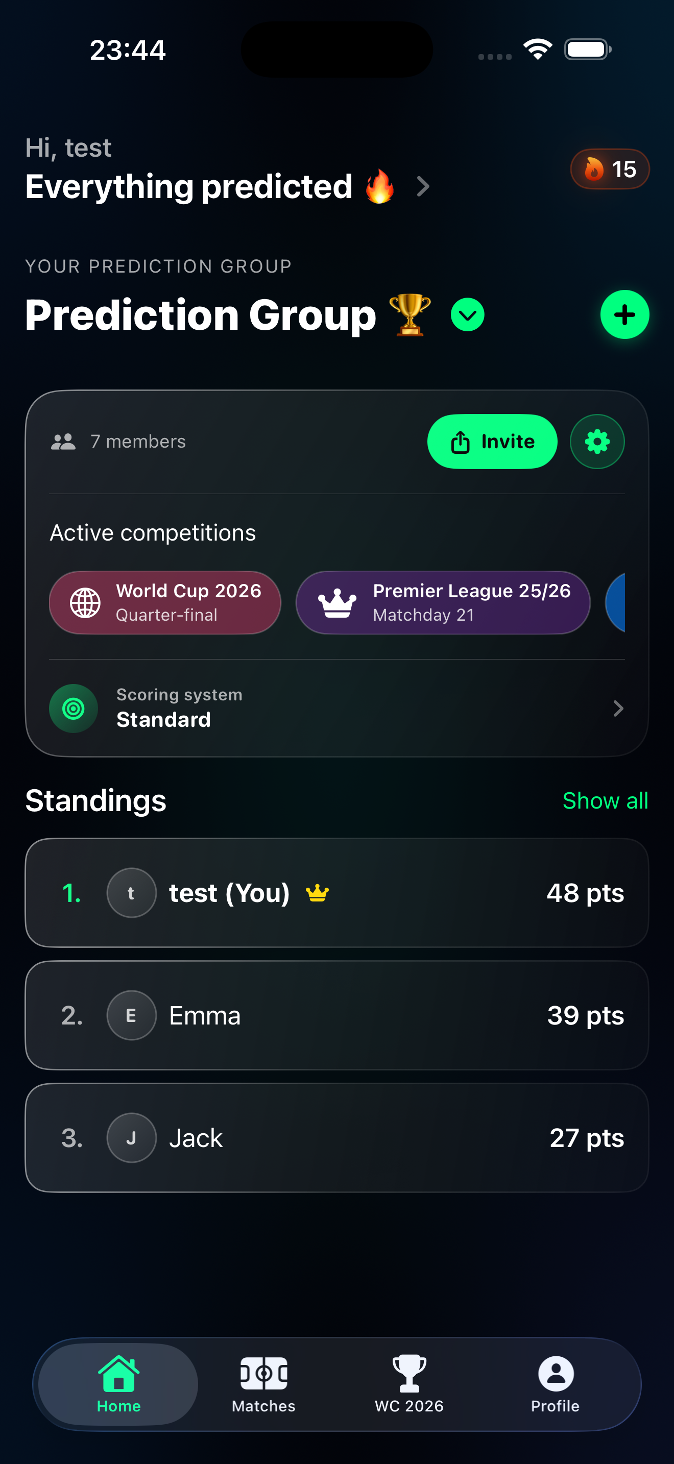 Tippr football prediction app – 1 · Before the matchday
